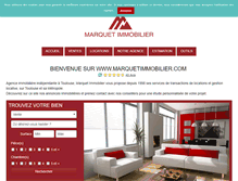 Tablet Screenshot of marquetimmobilier.com
